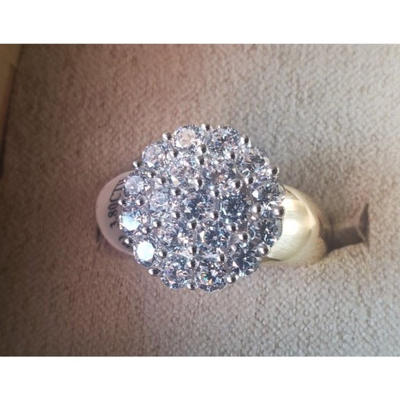 Bella Luce CZ 18k Yellow Gold Over Silver Ring 3.80ctw - Picture 1 of 7